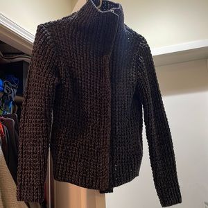 GAP heavy knitted zip up sweater size Small